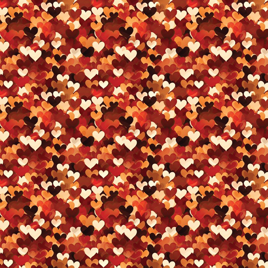 Warm Love Pattern Acrylic Sheets - CMB Pattern Acrylic